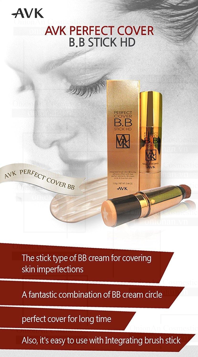 Kem Nền Trang Điểm Dạng Thỏi BB AVK Perfect Cover B.B Stick HD